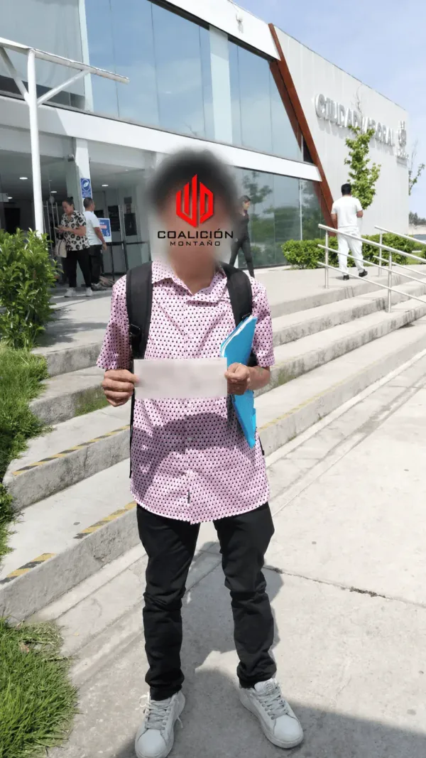 Referencia de persona ayudada por Coalición Montaño