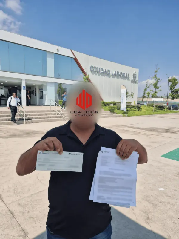 Referencia de persona ayudada por Coalición Montaño
